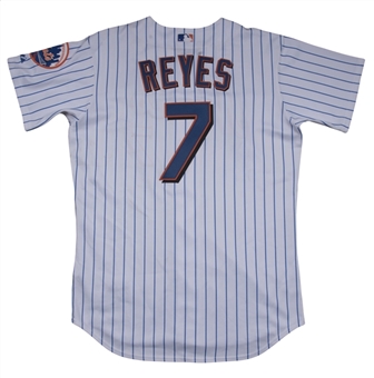 2003 Jose Reyes Game Used New York Mets Home Jersey - MLB Debut Season 
